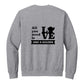 Sweatshirt, All You Need Is Love, Light grey, back