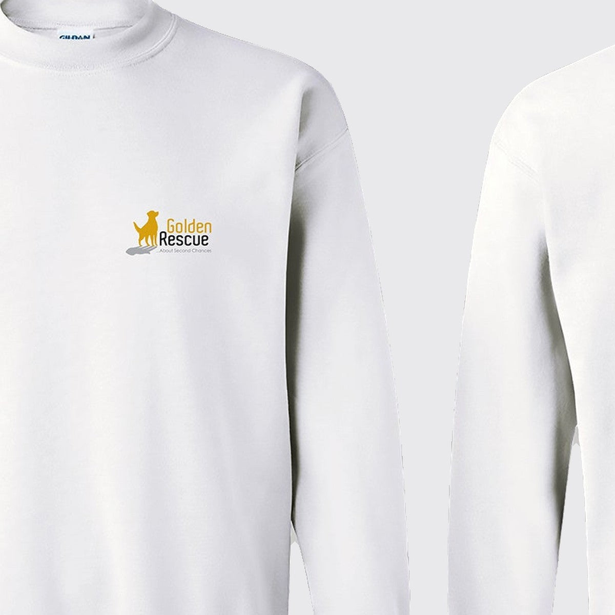 Sweatshirt, Dog Hair, White, saying close-up