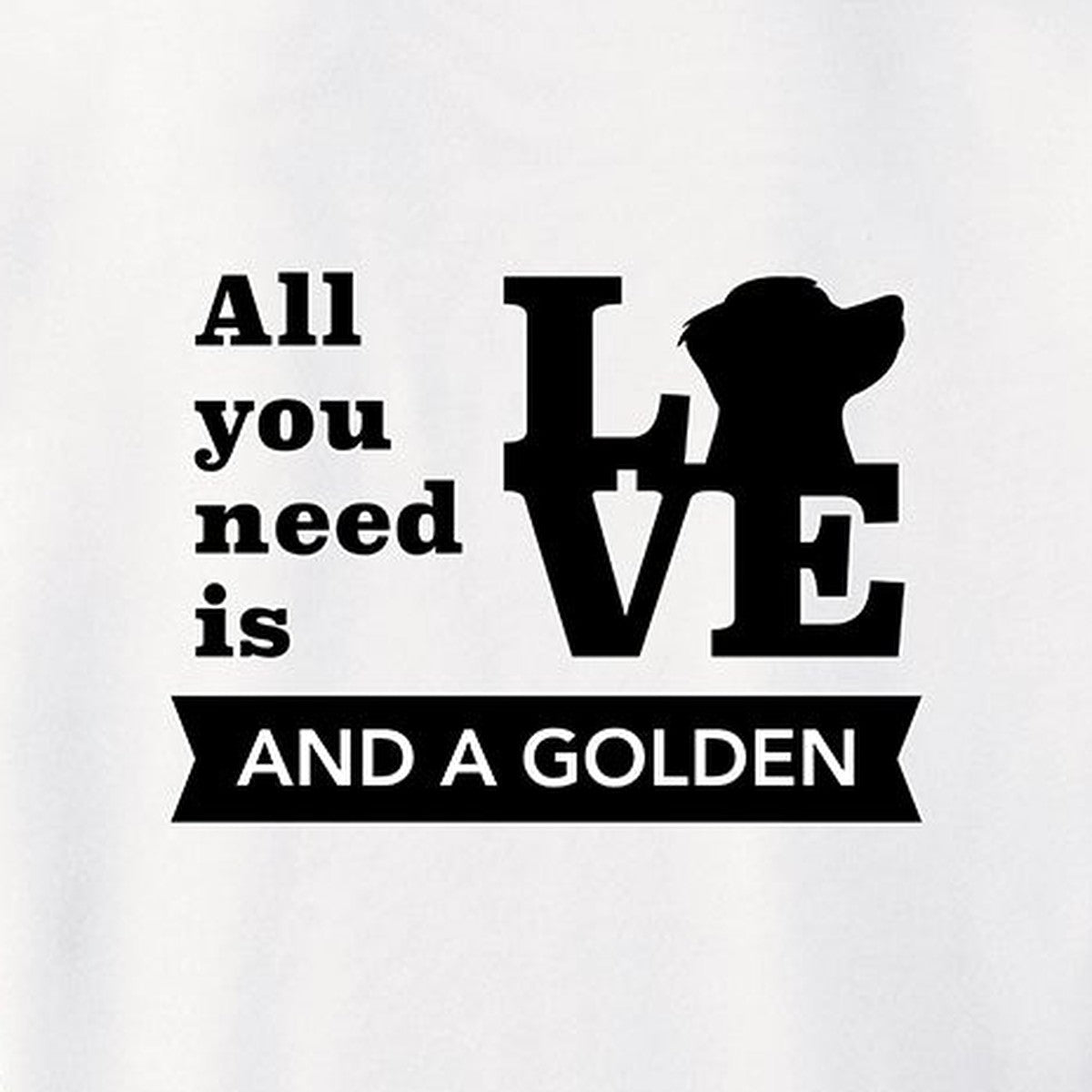 Sweatshirt, All You Need Is Love, White, saying close-up