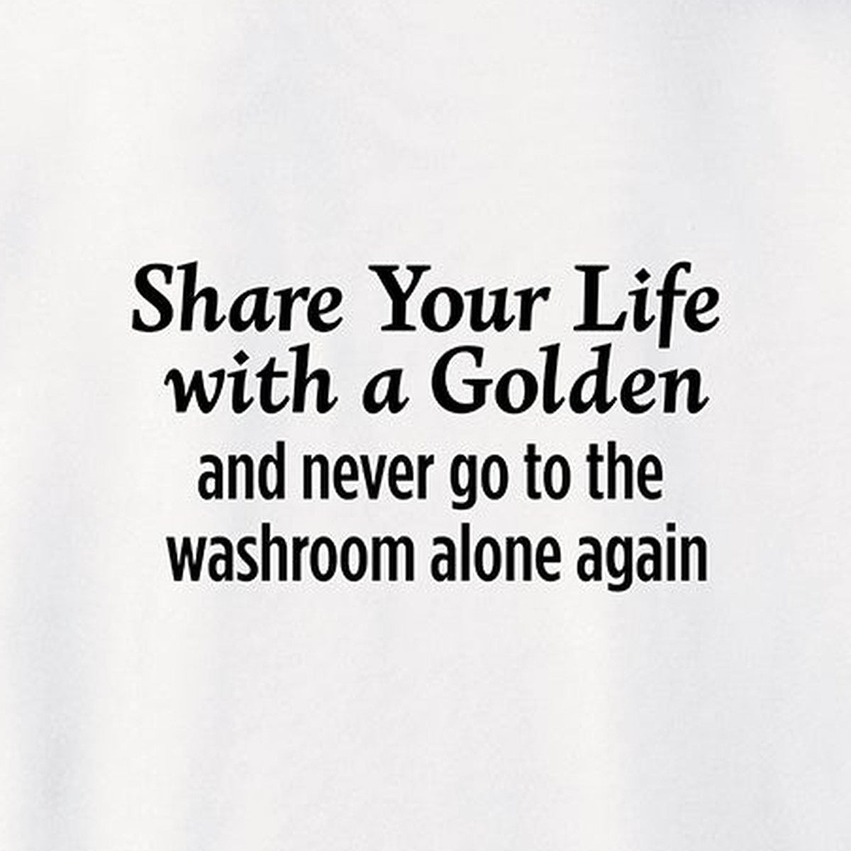 Sweatshirt, Share Your Life, White, saying close-up