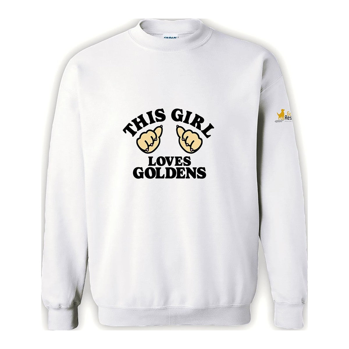 Sweatshirt, This Girl, White, front