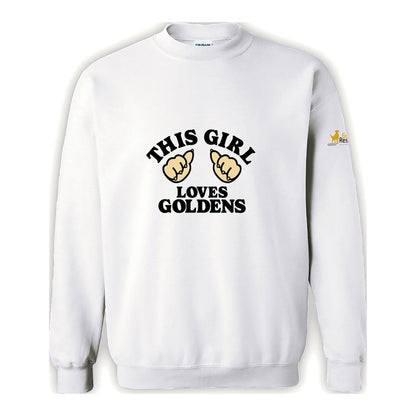 Sweatshirt, This Girl, White, front