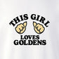 Sweatshirt, This Girl, White, saying close-up