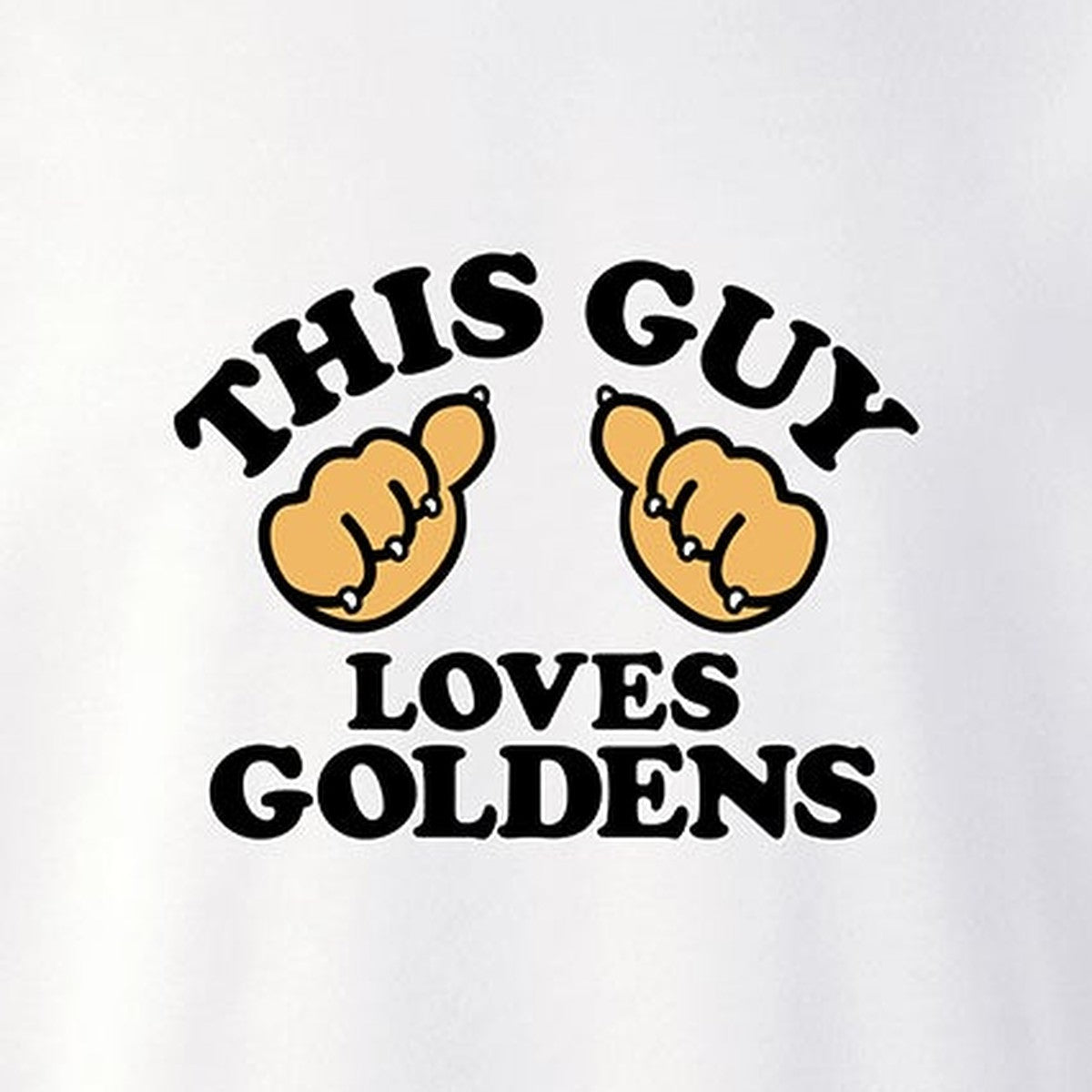 Sweatshirt, This Guy, White, saying close-up