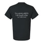 Tee, Grown Adult, Black, back