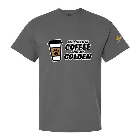 Tee, Coffee & Golden, Grey, front