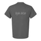 Tee, Dog Hair, Grey, back