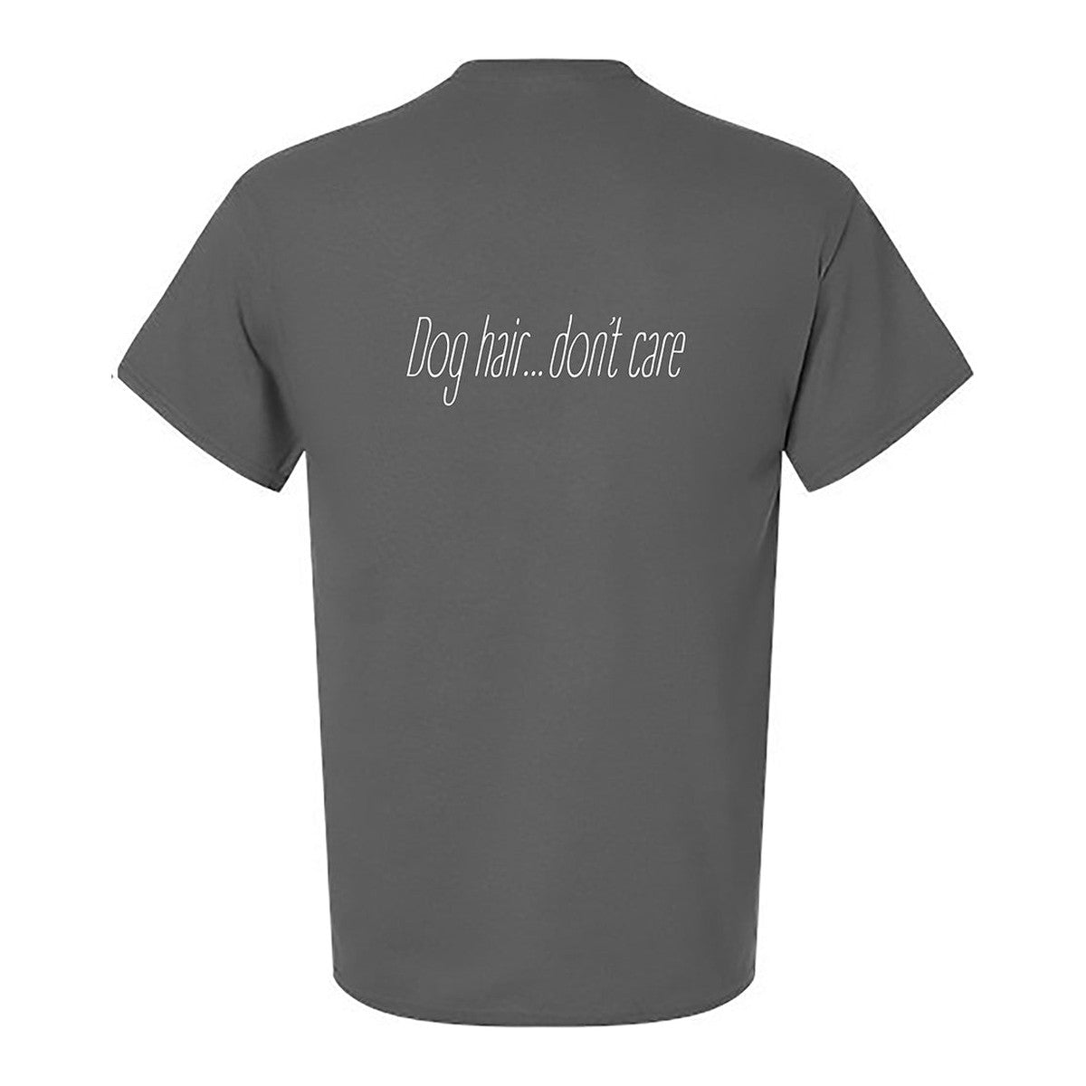 Tee, Dog Hair, Grey, back