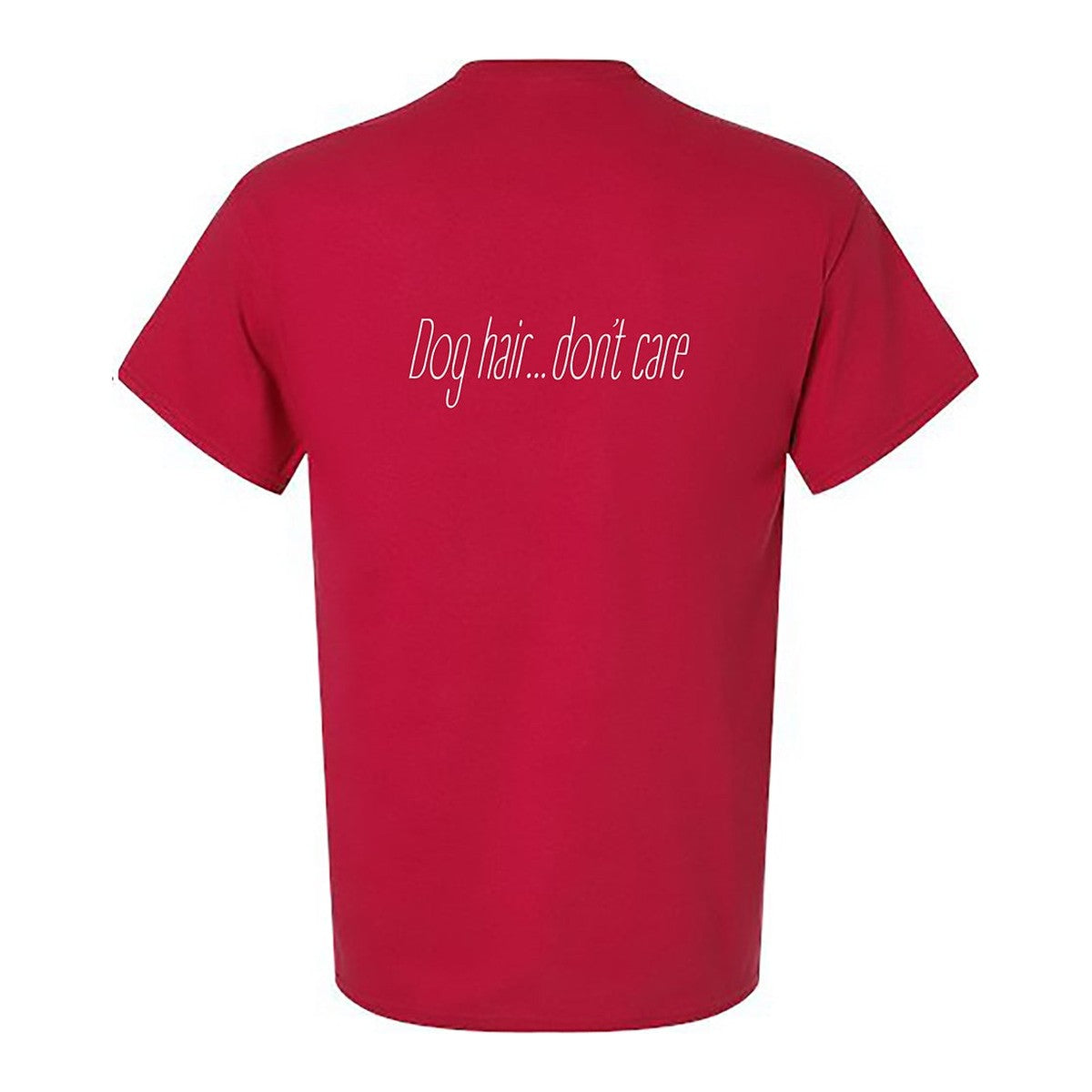 Tee, Dog Hair, Red, back