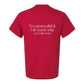 Tee, Grown Adult, Red, back