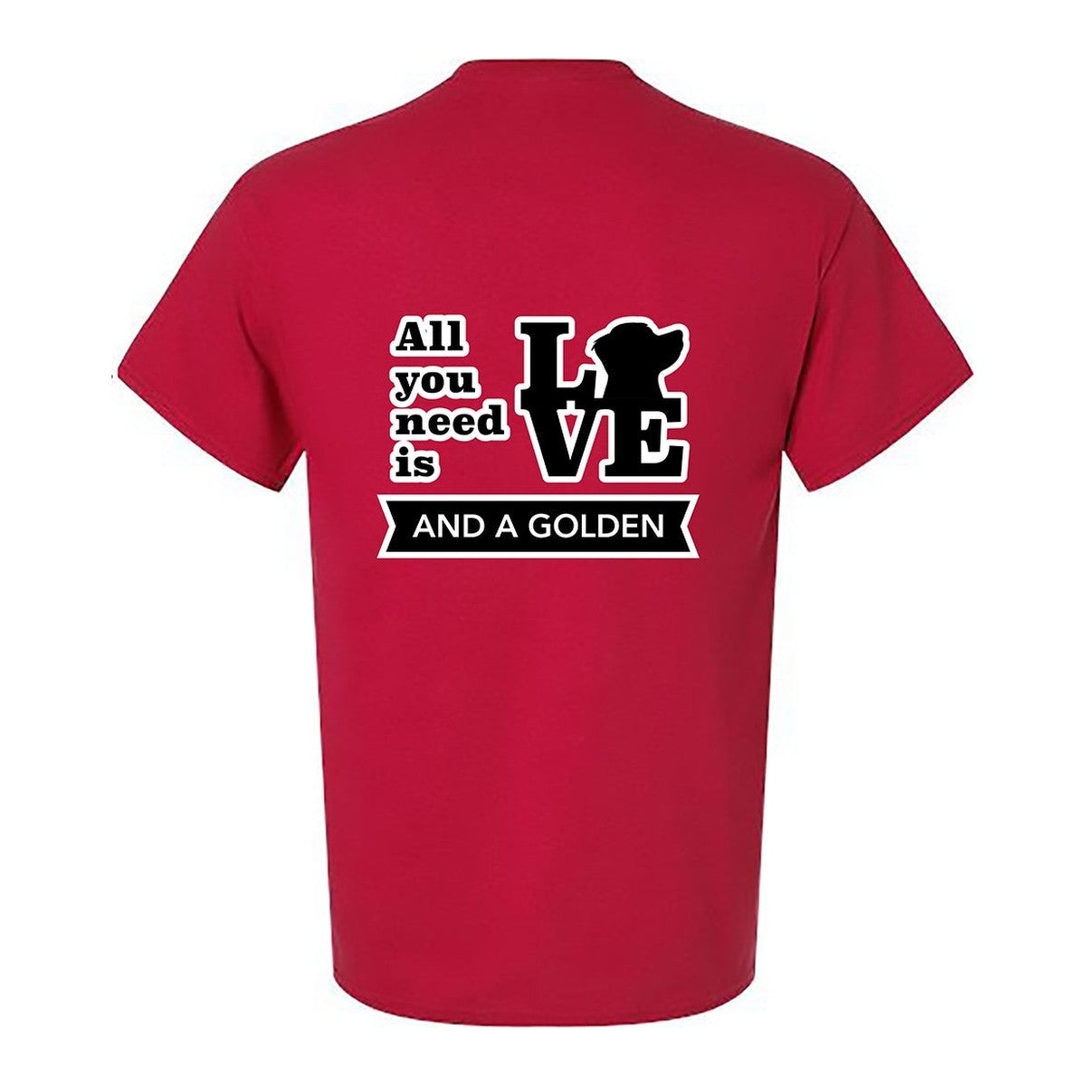 Tee, All You Need Is Love, Red, back