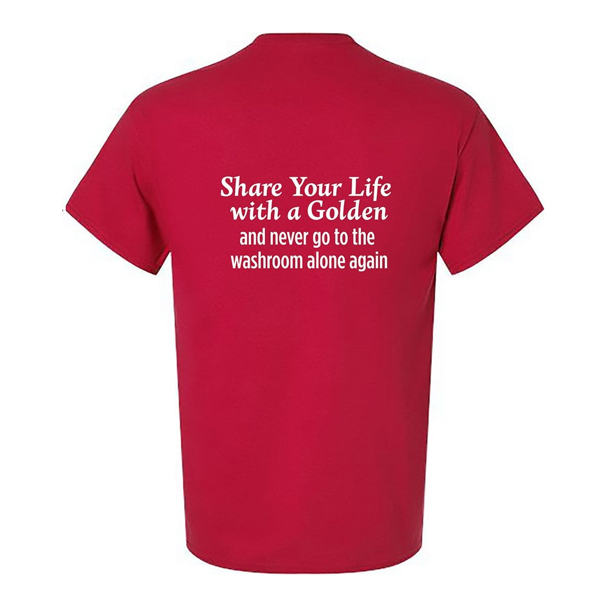 Tee, Share Your Life, Red, back