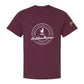 Tee, Golden Rescue Crest, Maroon, front