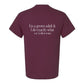 Tee, Grown Adult, Maroon, back