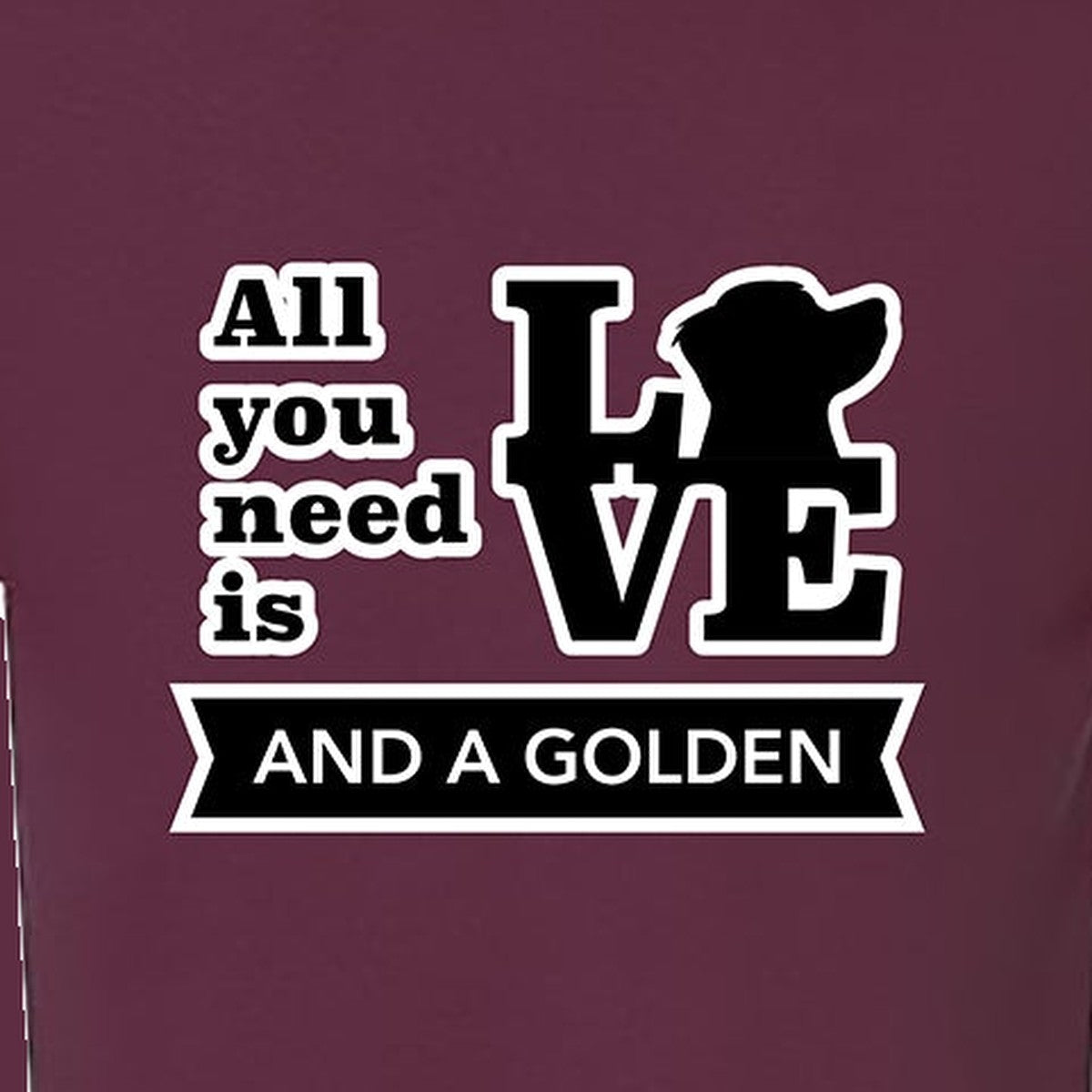 Tee, All You Need Is Love, Maroon, saying close-up