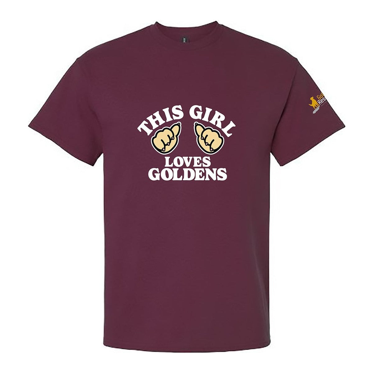 Tee, This Girl, Maroon, front