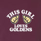 Tee, This Girl, Maroon, saying close-up