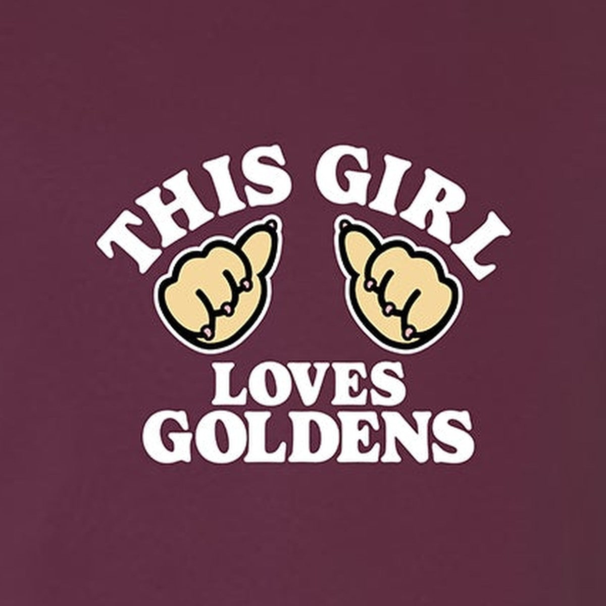 Tee, This Girl, Maroon, saying close-up