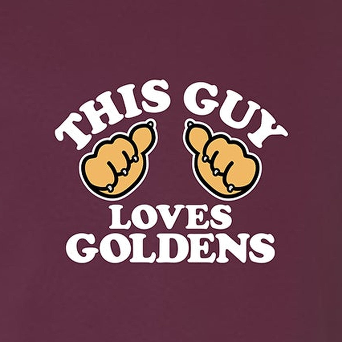 Tee, This Guy, Maroon, saying close-up