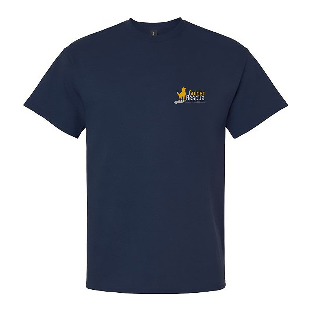 Tee, Dog Hair, Navy, front