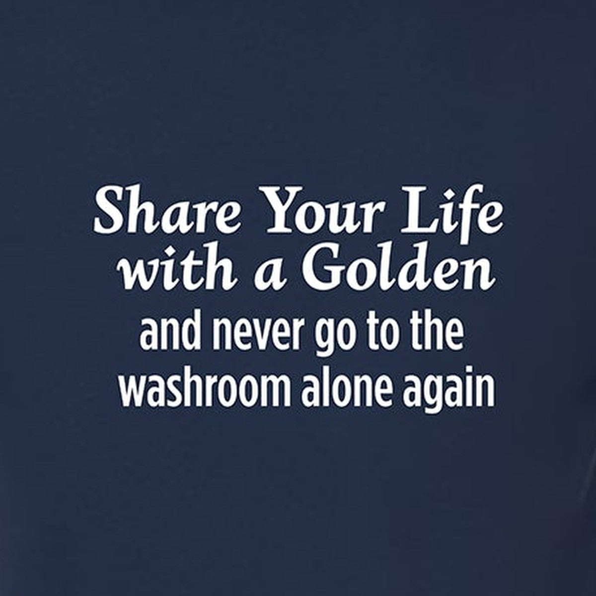 Tee, Share Your Life, Navy, saying close-up