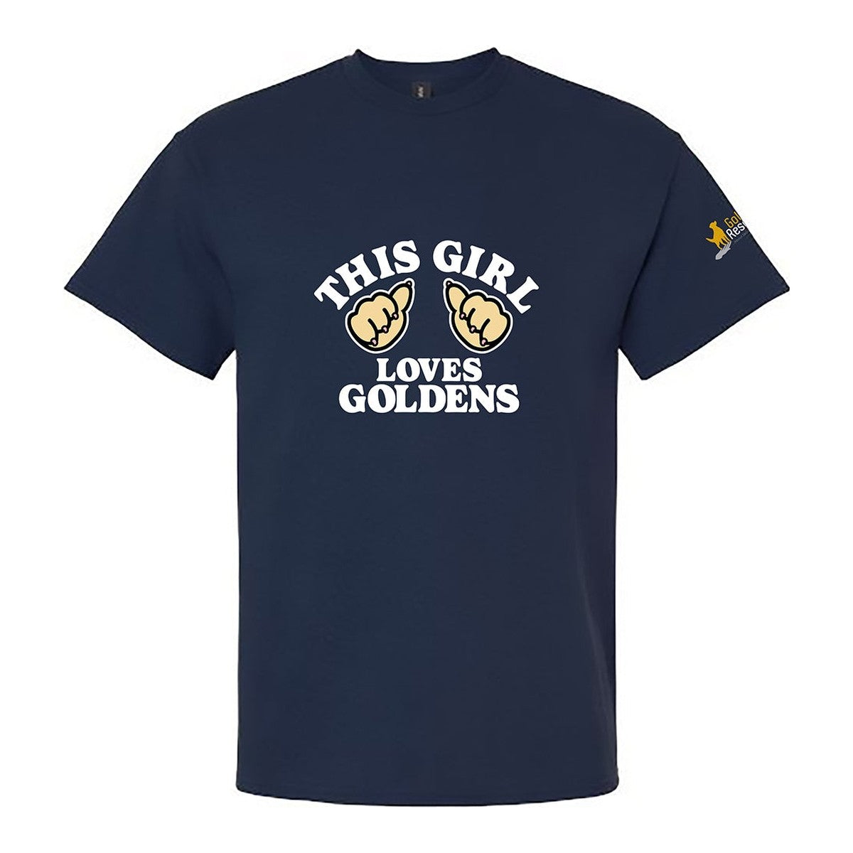 Tee, This Girl, Navy, front