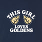 Tee, This Girl, Navy, saying close-up