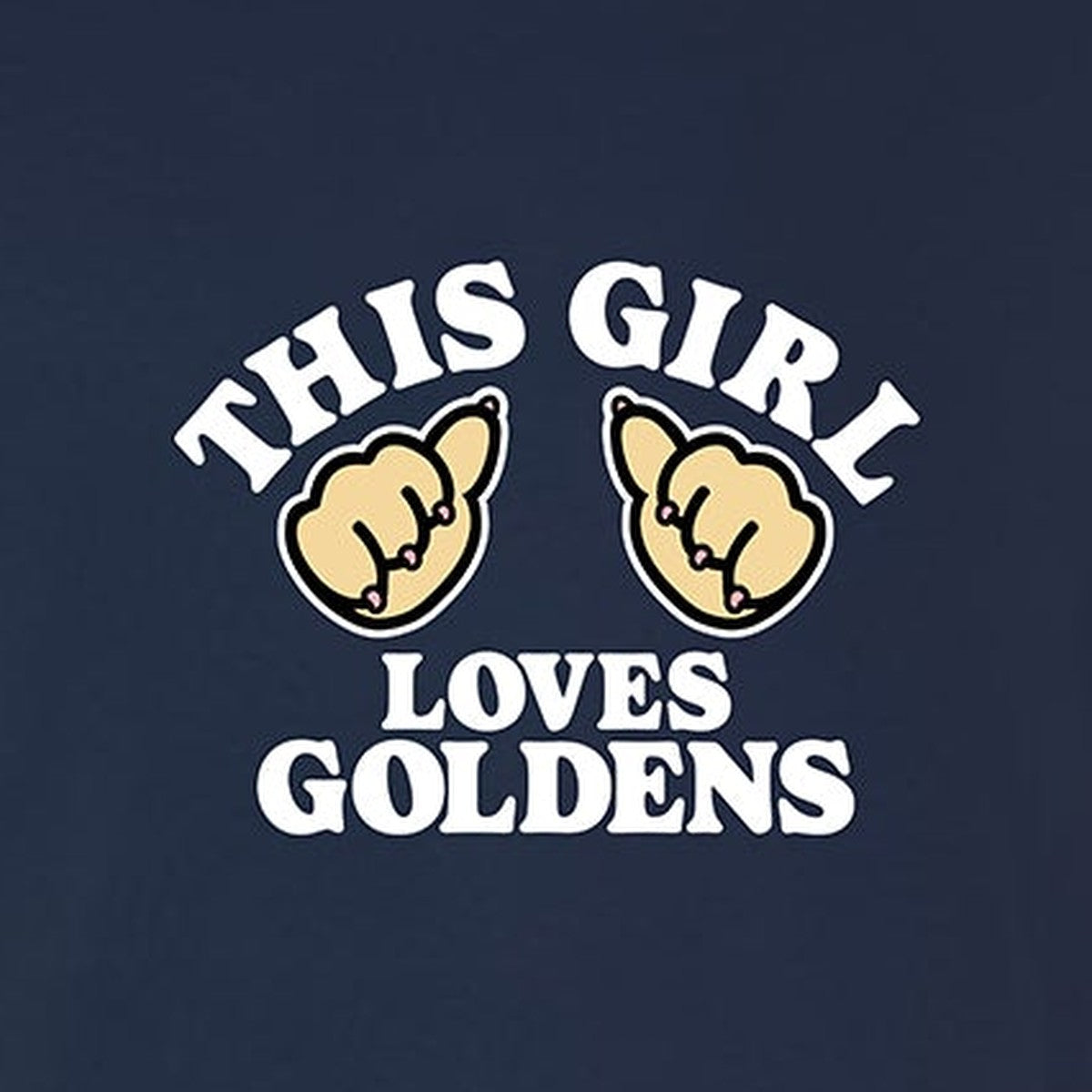 Tee, This Girl, Navy, saying close-up