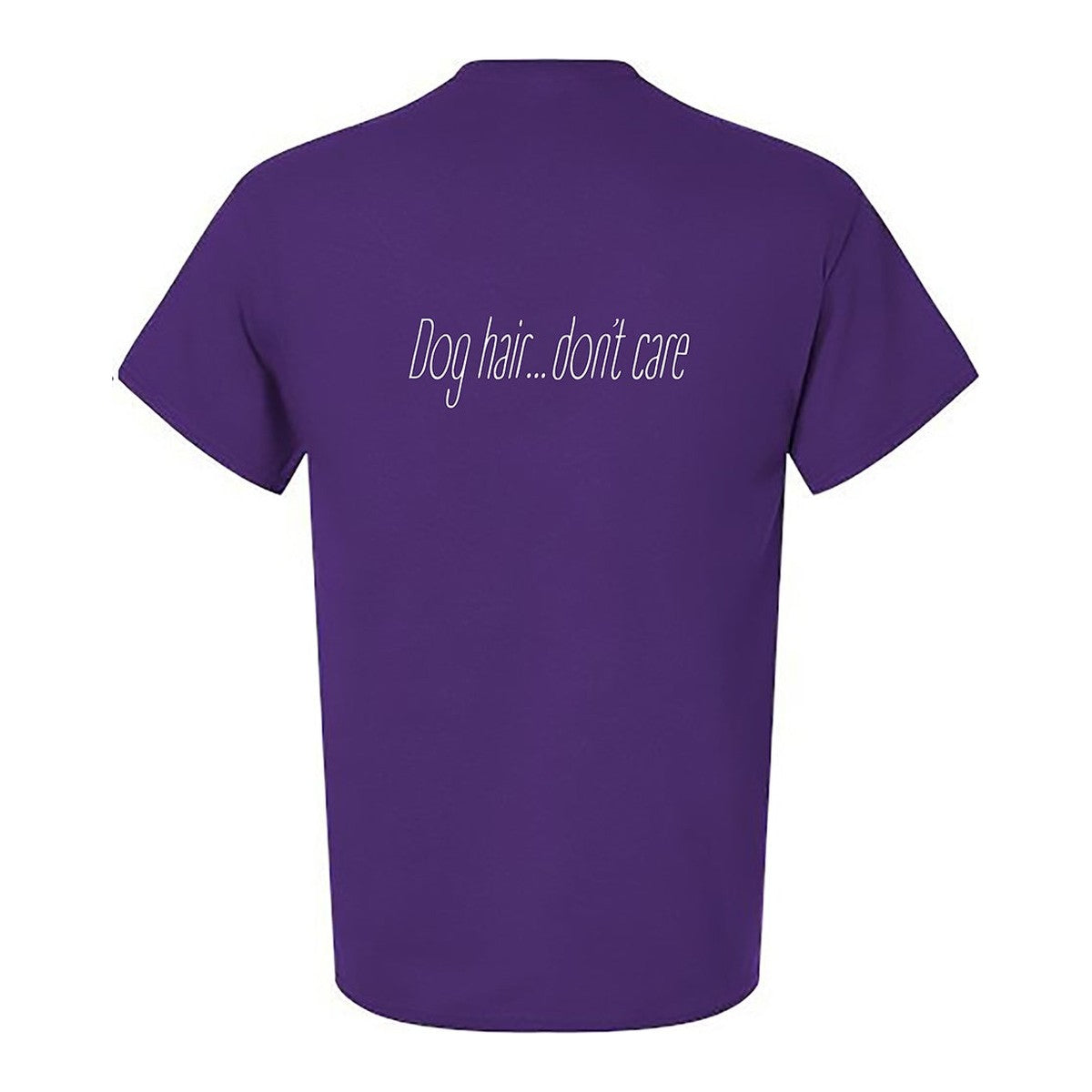 Tee, Dog Hair, Purple, back