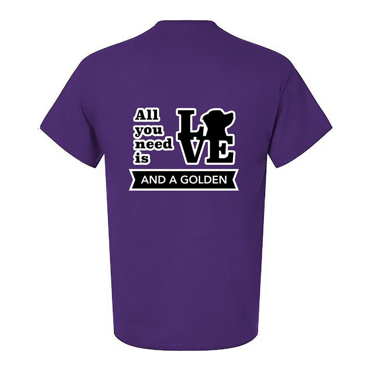 Tee, All You Need Is Love, Purple, back