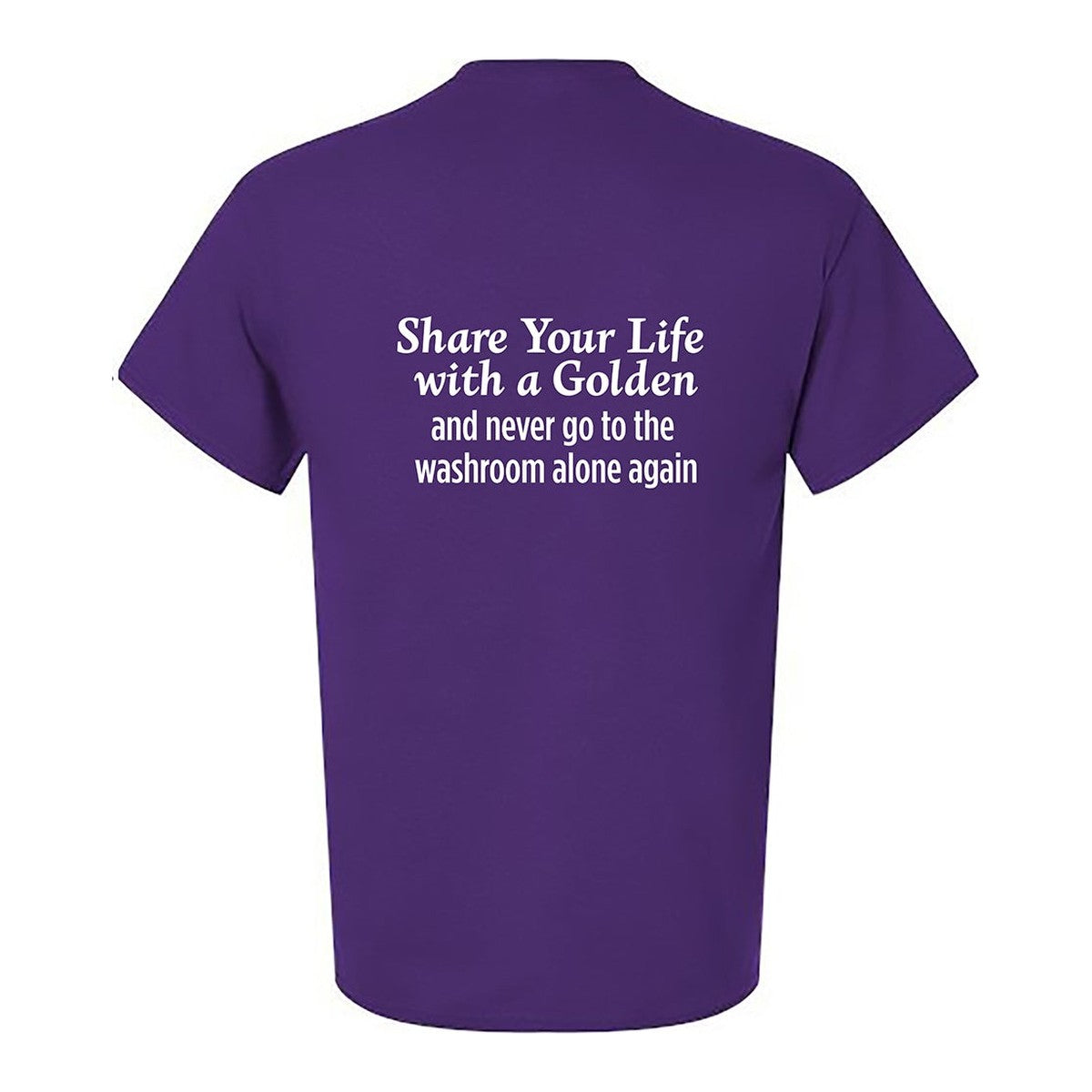 Tee, Share Your Life, Purple, back