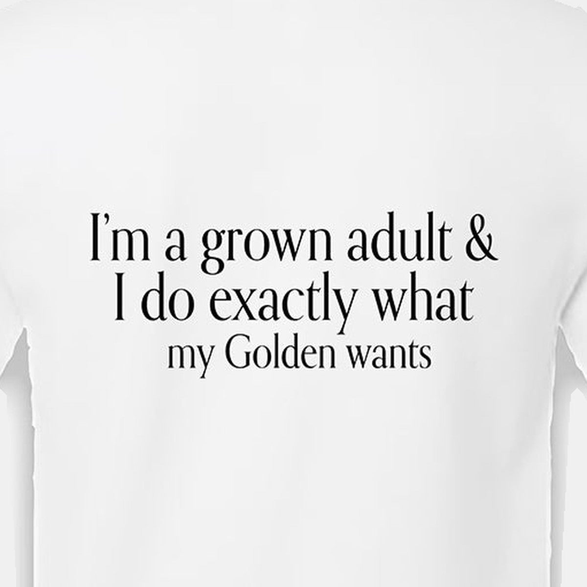 Tee, Grown Adult, White, saying close-up