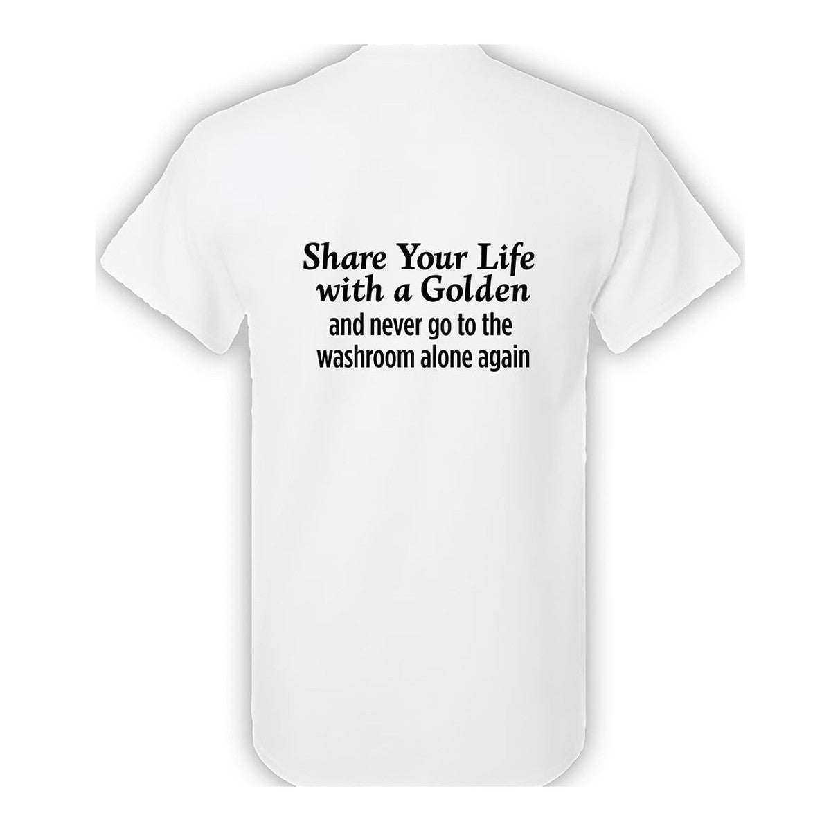 Tee, Share Your Life, White, back